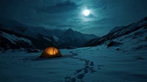 Зимняя красотка в горах