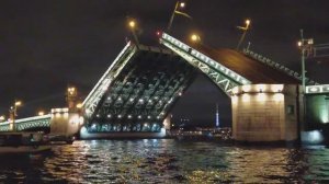Ночной Питер, развод мостов 2025