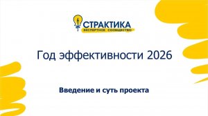 Год эффективности 2026
