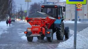 В Чебоксарах активно идут работы по зимней уборке городских улиц