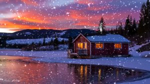 ❄️ ЗИМНЯЯ УСПОКАИВАЮЩАЯ МУЗЫКА ДЛЯ СНА 🎵 ОЗЕРНАЯ МЕДИТАТИВНАЯ РАССЛАБЛЯЮЩАЯ МУЗЫКА ДЛЯ ДУШИ