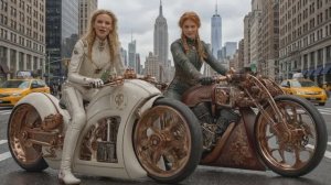 Amazing AI Women-Future Motorcycles🏍️ - ИИ Стимпанк девушки - Будущее уже здесь 1080 Full HD 4K
