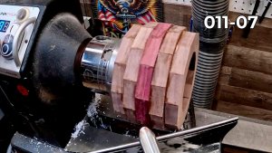 Токарные работы по дереву начинающих Чаша из дерева Сегментное точение по дереву на токарном станке