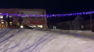 я катался на горке весело