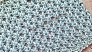 Мелкая фактурная сеточка спицами ⭐️ Для джемпера,  топа