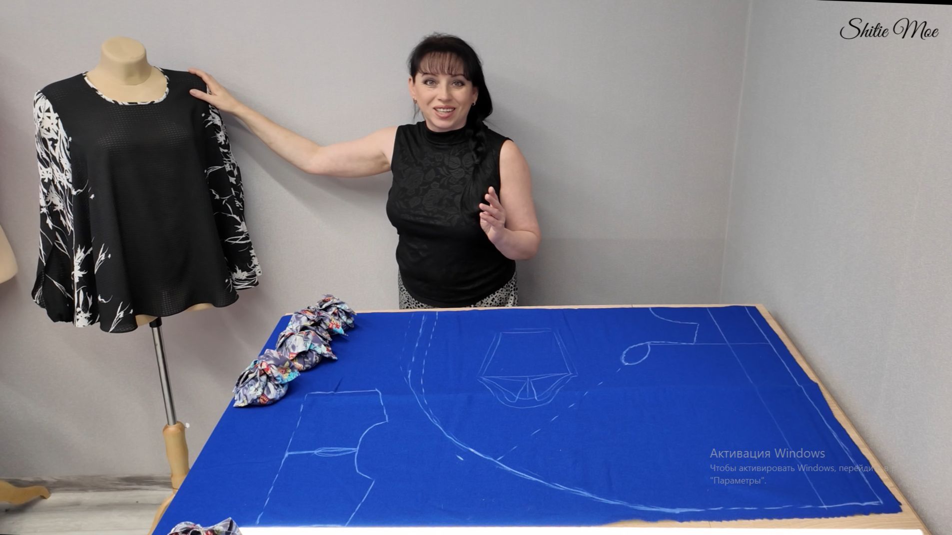 Блузка разлетайка без боковых швов. смотреть онлайн