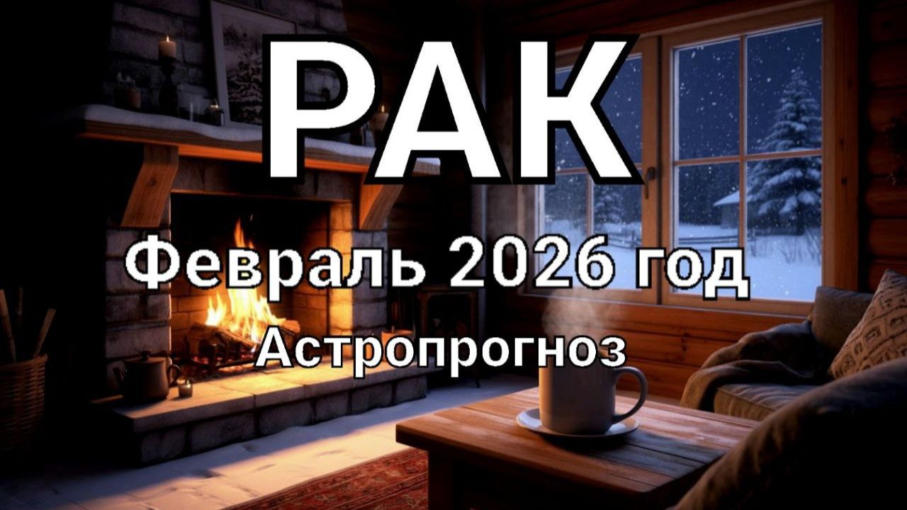 РАК. Февраль 2026 год. Астропрогноз смотреть онлайн