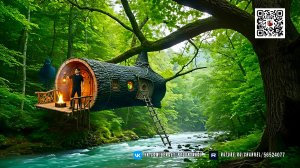 Уютное Гнездо Бушкрафтера. Строю Тёплый Домик на Дереве для Выживания