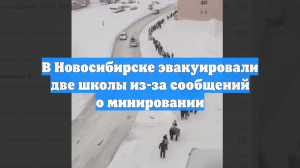 В Новосибирске эвакуировали две школы из-за сообщений о минировании