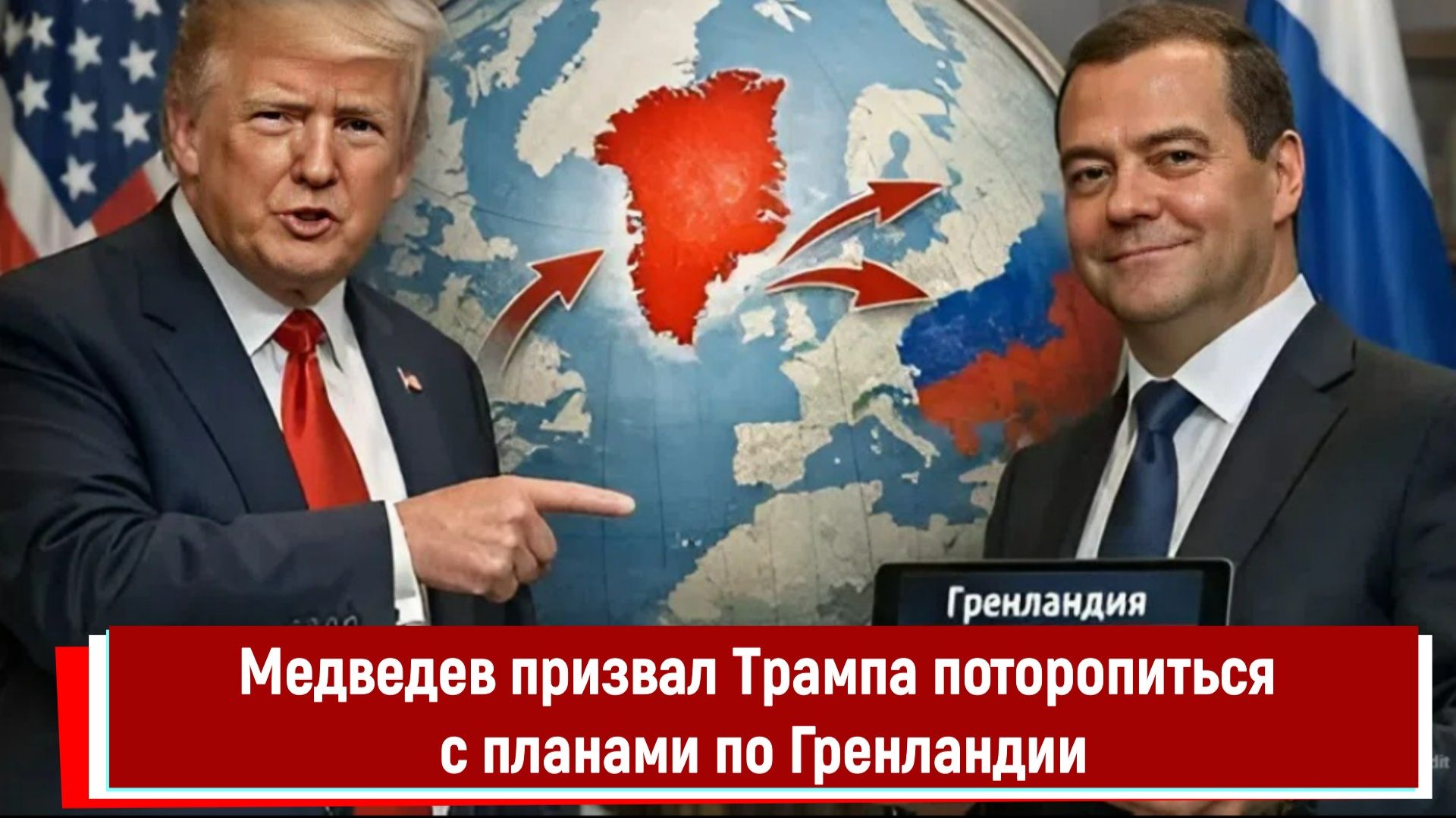 Медведев призвал Трампа поторопиться с планами по Гренландии смотреть онлайн