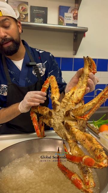 Премиальный королевский краб 🦀 Свежеприготовленный и готов к подаче | Разбор от шефа