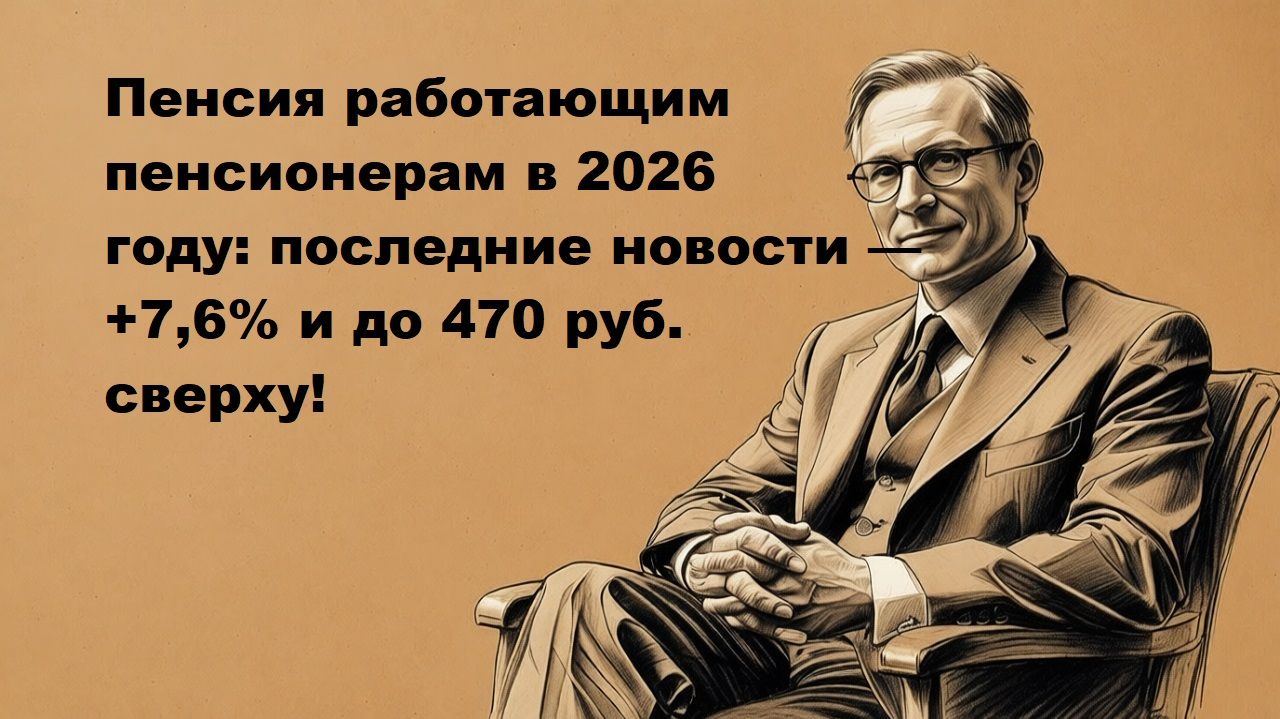 Пенсия работающим пенсионерам в 2026 году последние новости смотреть онлайн