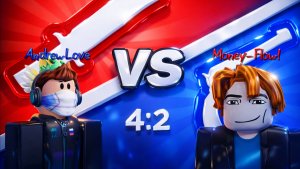 AndrewLove против Money_Flowi - Убийцы против шерифов дуэль Роблокс Игра ⚡