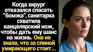 ИСТОРИИ ИЗ ЖИЗНИ/Когда хирург отказался спасать бомжа, санитарка схватила канцелярский нож