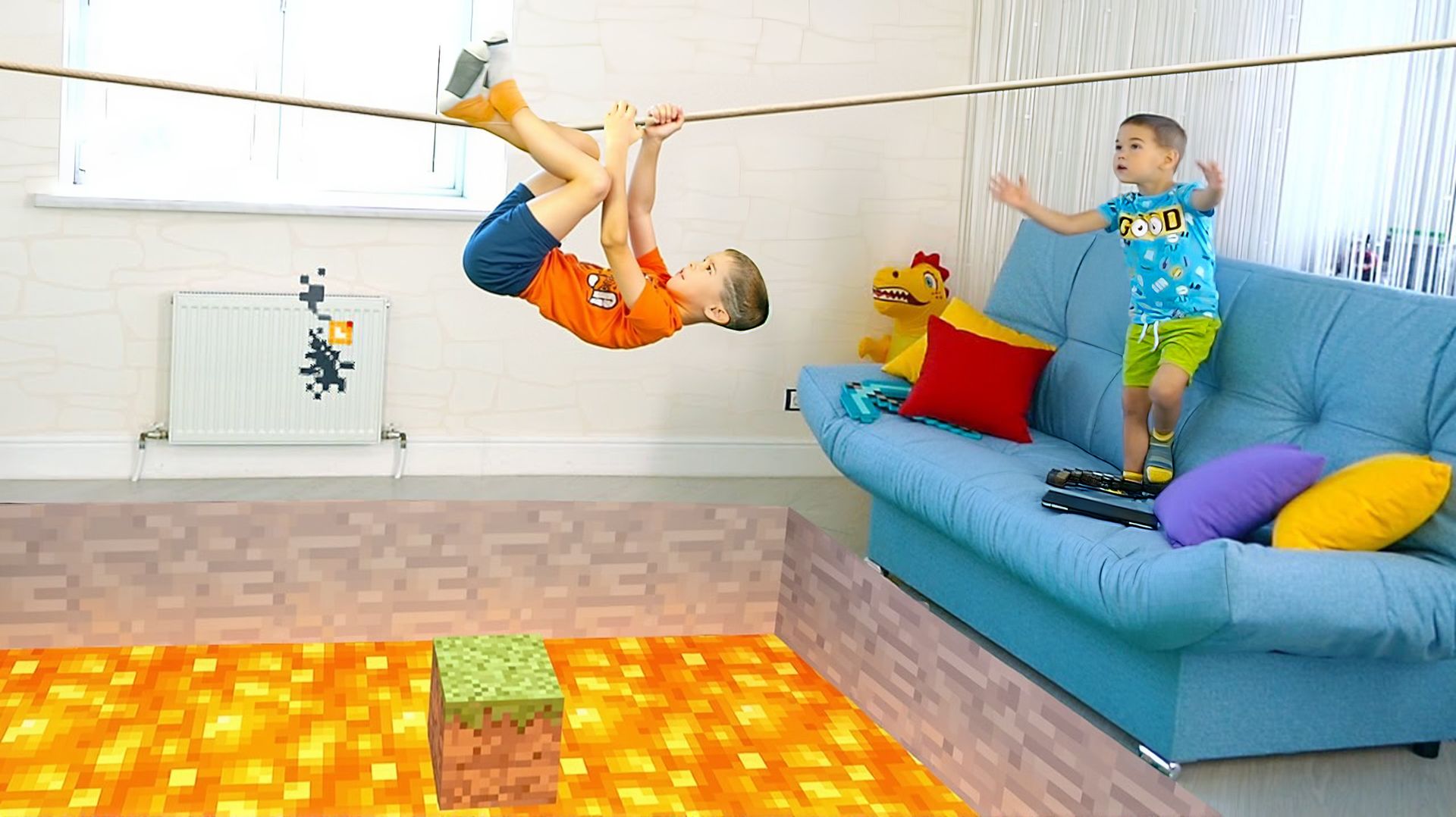 ПОЛ это ЛАВА МАЙНКРАФТ смотреть онлайн