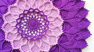 30.Вязание крючком. 99-101 ряды. Салфетка Arcanowave. Мастер-класс по вязанию.mp4