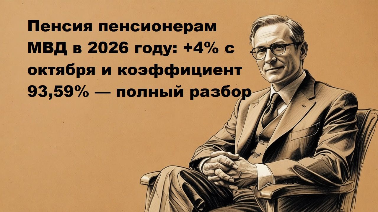 Пенсия пенсионерам МВД в 2026 году индексация смотреть онлайн