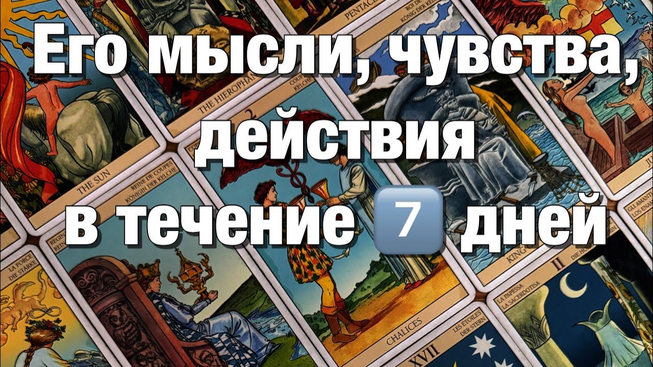 ТАРО РАСКЛАД☘️❤️ЕГО МЫСЛИ, ЧУВСТВА, ДЕЙСТВИЯ В ТЕЧЕНИЕ 7️⃣ ДНЕЙ!🌈🌞🪐 смотреть онлайн