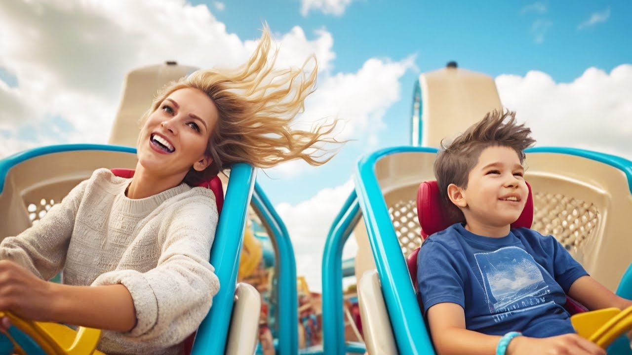 ПРОБУЕМ самые ЭКСТРЕМАЛЬНЫЕ ГОРКИ в парке Land of Legends смотреть онлайн