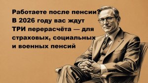 Перерасчет пенсии работающим пенсионерам в 2026 году