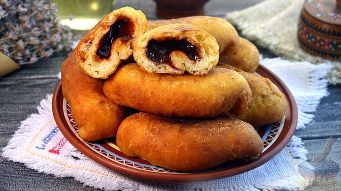 ПИРОЖКИ ИЗ ТВОРОЖНОГО ТЕСТА С ЯБЛОЧНЫМ ПОВИДЛОМ смотреть онлайн