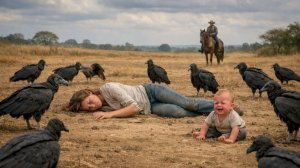 Овдовевший фермер видит РЕБЕНКА и женщину без сознания в окружении СТЕРВЯТНИКОВ ... ПОКА…