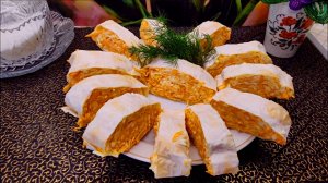 Всего три ингредиента и отличная закуска из лаваша готова / Готовится буквально 5 минут