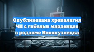 Опубликована хронология ЧП с гибелью младенцев в роддоме Новокузнецка