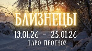 БЛИЗНЕЦЫ ♊ таро прогноз на неделю 19.01.26 - 25.01.26