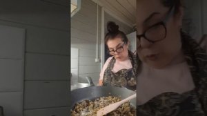 МЯСНЫЕ ГНЁЗДА С ГРИБАМИ.