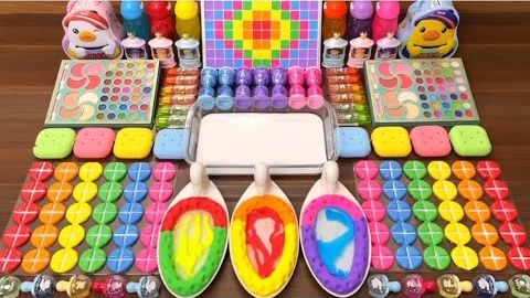 АСМР Слайм, Смешивание цветного Слайма АСМР смотреть онлайн