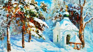 Православные храмы художника Олега Молчанова
