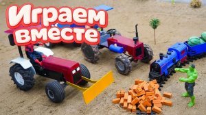 МУЛЬТИКИ ПРО ФЕРМУ С СУПЕРГЕРОЯМИ 🐄 ХАЛК ПОМОГАЕТ НА ФЕРМЕ ДЛЯ ДЕТЕЙ Ч.2