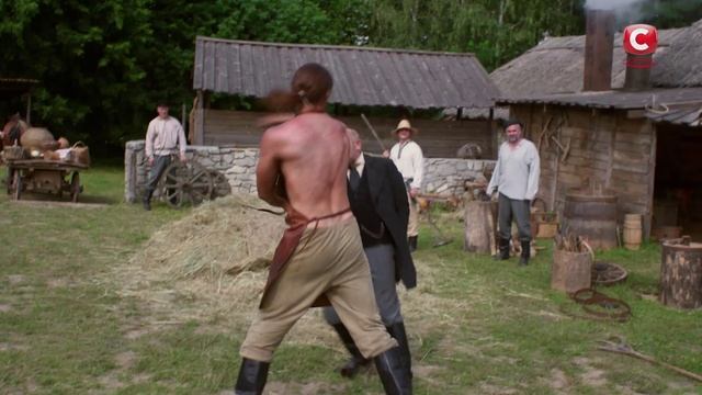 Кузнец заступился за крестьянку, когда полупан хотел ее засечь плеткой смотреть онлайн