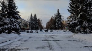 Красивый, морозный(-26 - 33 С)в Кемерово