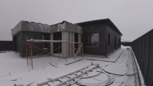 Одноэтажный дом с гаражом 210м2