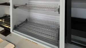 Сушилка для посуды в верхнюю базу, основа из алюминия