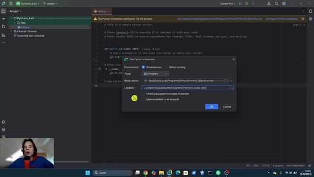 5 -Setting Up the Python Interpreter смотреть онлайн