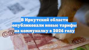 В Иркутской области опубликовали новые тарифы на коммуналку в 2026 году