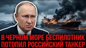 В ЧЕРНОМ МОРЕ БЕСПИЛОТНИК ПОТОПИЛ РОССИЙСКИЙ ТАНКЕР