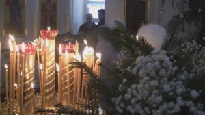 Рождество Христово. Праздничная Литургия  в Храме Рождества Христова с. Сенино 07 января 2016 года