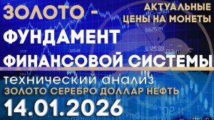 Как и из чего формируется цена драгметаллов. Анализ рынка золота, серебра, нефти, доллара 14.01.2026