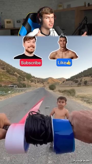 Мистер Бист Vs Роналду: Кто ПОБЕДИТ? 😱⚽ #shorts #шортс #интересно #челлендж #мем #футбол #роналду смотреть онлайн