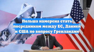 Польша намерена стать посредником между ЕС, Данией и США по вопросу Гренландии