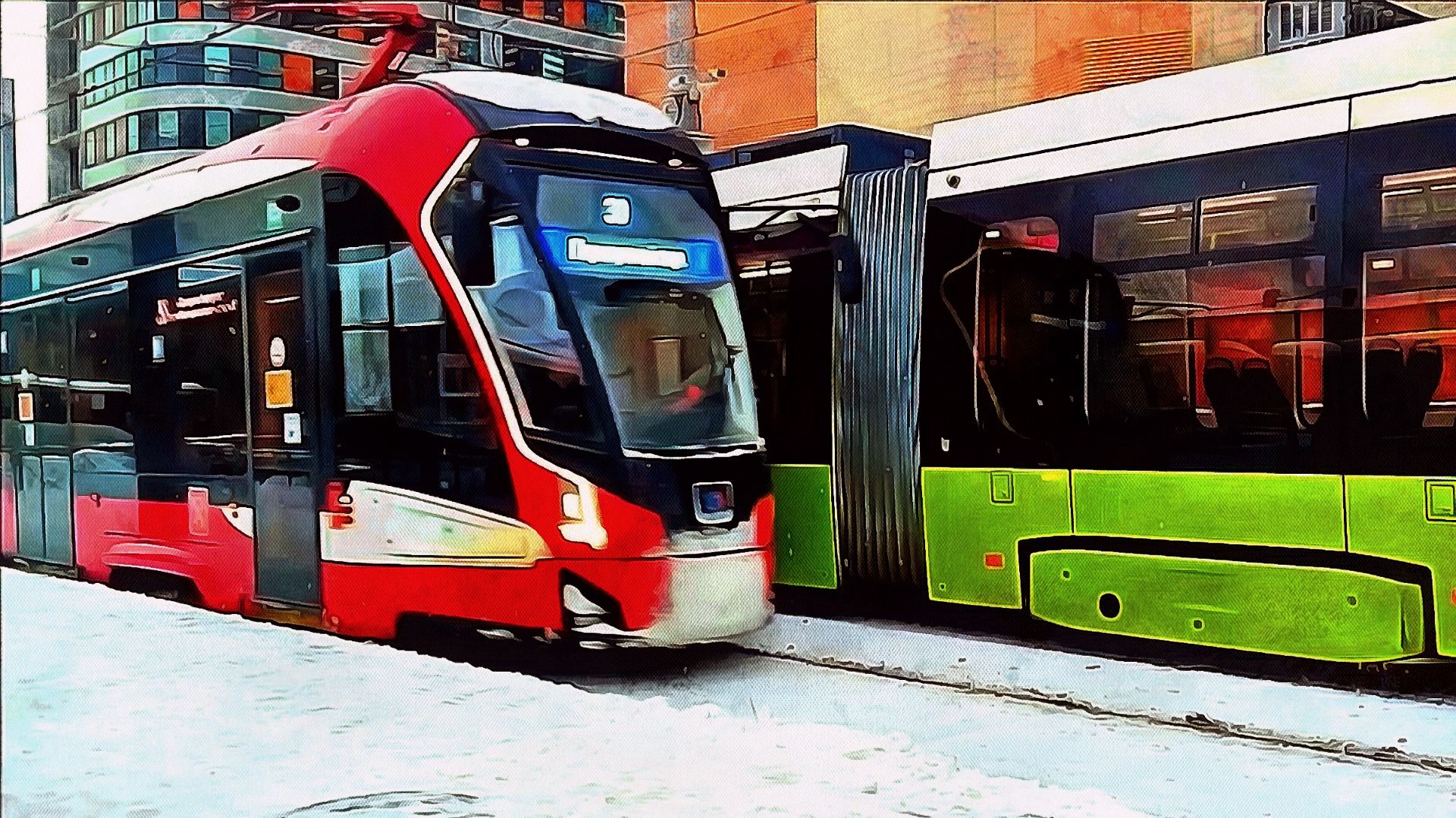 Трамвай маршрут № 30 смотреть онлайн