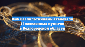 Гладков: дроны атаковали шесть округов Белгородской области, повреждены 12 машин