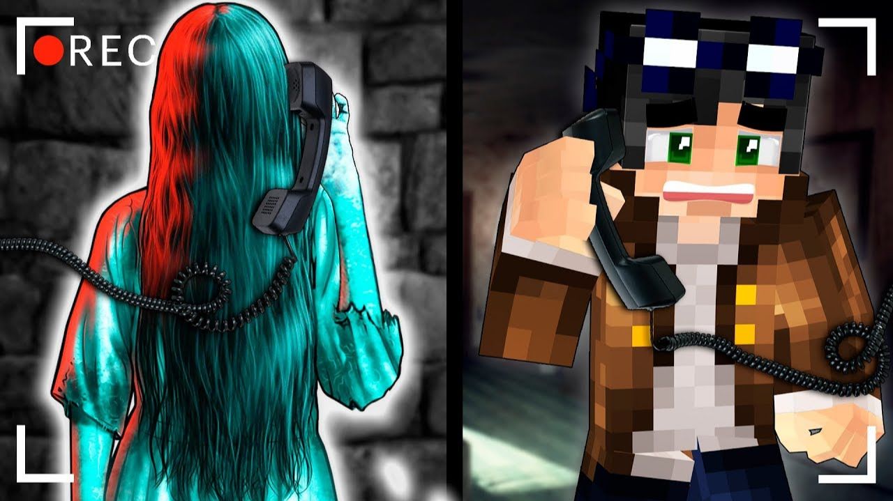 НИКОГДА НЕ БЕРИ ТРУБКУ В 3 ЧАСА НОЧИ ЗВОНОК ДЕНЬ 2 СТРАШИЛКИ В МАЙНКРАФТ смотреть онлайн