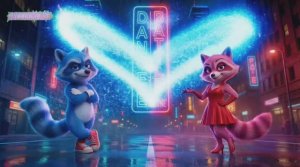 Соник пародия. Енот Ренни. Для Детей!