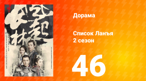 Список Ланъя 2 сезон 46 серия