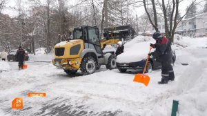 Снег убирают ежедневно